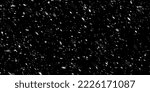 Winter snow and wind bad weather on black background. Vector