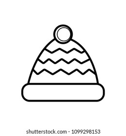 Winter snowboard cap icon
