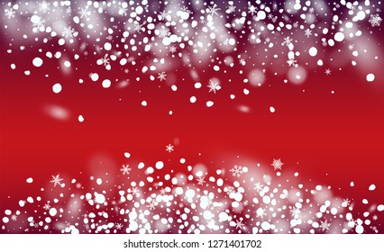 Winter Snowfall Background. Christmas Magic Illustration. Glitter White Snow Background. Magic Blizzard Illustration Design.
