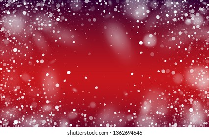 Winter Snowfall Background. Happy Winter Holiday Illustration Template. 2019 Celebration Background. Fantasy  Snowstorm Illustration Design.