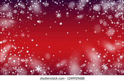 Winter Snowfall Background. Winter Holiday Illustration. 2019 Celebration Background. Magic Blizzard Illustration Design.