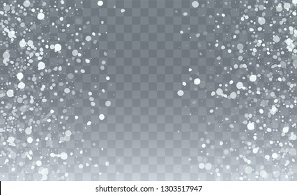 Winter Snowfall Background. Winter Holiday Illustration. Realistic Falling Snow Background. Fantasy  Snowstorm Illustration Design.