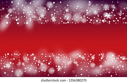 Winter Snowfall Background. Illustration for Winter Holiday Greetings. Background with Flying Snowflakes. Fantasy  Snowstorm Illustration Design.