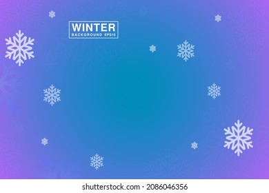 Winter snowfall design background. Vector Illustration. Fashionable template for your design.
