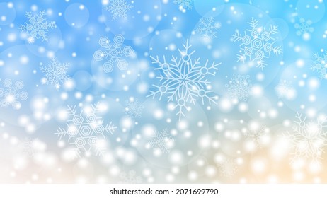 winter snowfall holiday illustration background