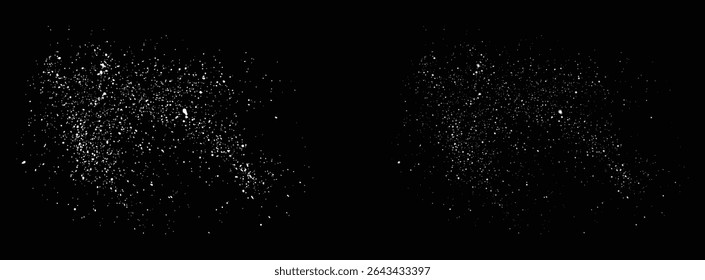 Winter snowfall isolated snowflake transparent illustration background design
