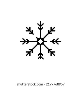 Winter, Snowfall, Snow, Snowflake Dotted Line Icon Vector Illustration Logo Template. Suitable For Many Purposes