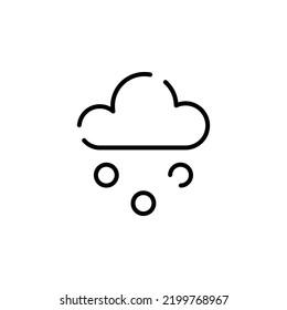Winter, Snowfall, Snow, Snowflake Dotted Line Icon Vector Illustration Logo Template. Suitable For Many Purposes