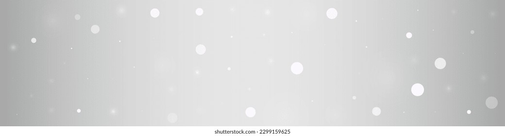 Fondo Panorámico Vector Plata De Nevada De Invierno. Nieve Sky Transparente. Papel de escritorio mágico claro. Nueva textura de copo de nieve.