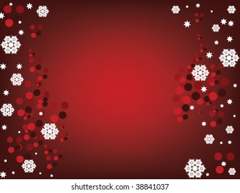 Winter snowflake background