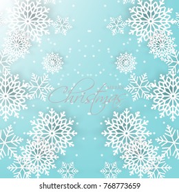  Winter snowflake background