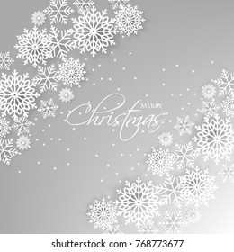  Winter snowflake background