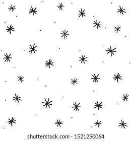 Winter snowflake, background, vector illustration
