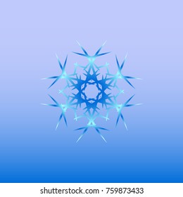 winter snowflake. Christmas decoration. Cold. Frost