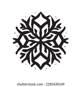 Winter Snowflake Decoation - Ink for Printing