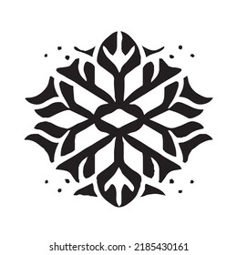 Winter Snowflake Decoation - Ink for Printing