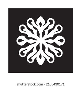 Decoción del copo de nieve de invierno - tinta para impresión