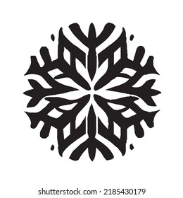 Winter Snowflake Decoation - Ink for Printing