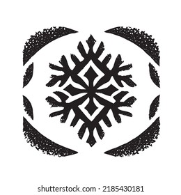 Winter Snowflake Decoation - Ink for Printing