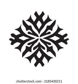 Decoción del copo de nieve de invierno - tinta para impresión