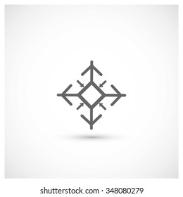 Winter snowflake Icon