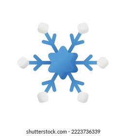 icono del copo de nieve de invierno sobre fondo aislado. adecuado para elementos de diseño