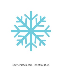 winter snowflake icon over white background. vector illustraiton.