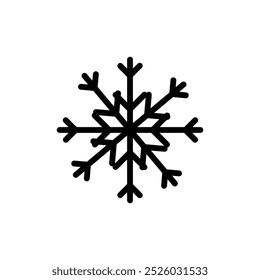 winter snowflake icon over white background. vector illustraiton.