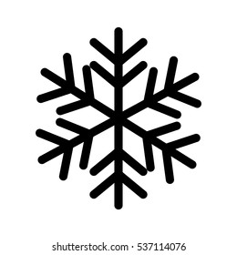 winter snowflake icon over white background. vector illustraiton