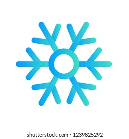 Winter snowflake icon. Snow vector sign.