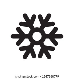 Winter snowflake icon. Snow vector sign. Linear snowflake icon