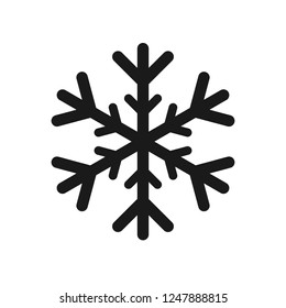 Winter snowflake icon. Snow vector sign. Linear snowflake icon