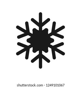 Winter snowflake icon. Snow vector sign. Snowflake linear icon