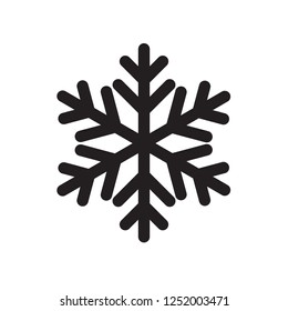Winter snowflake icon. Snow vector sign. Snowflake linear icon