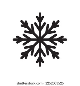 Winter snowflake icon. Snow vector sign. Snowflake linear icon