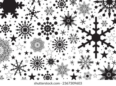 Winter snowflake icon. Snow vector sign. Snowflake linear icon