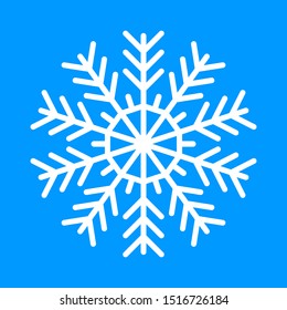 Winter snowflake icon vector illustration