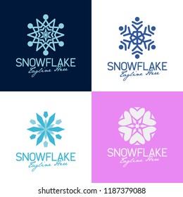 winter snowflake image logo