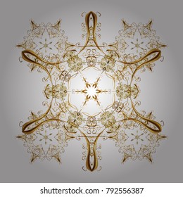 Winter snowflake. Isolated on white colors. Snowflake Vector illustration. Snowflake Icon.