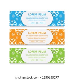 winter snowflake shape banner. holiday party invitation. design banner background