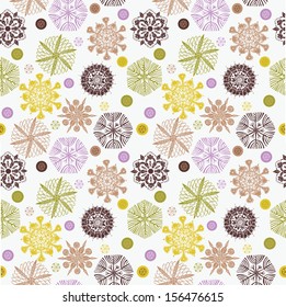 Winter snowflakes