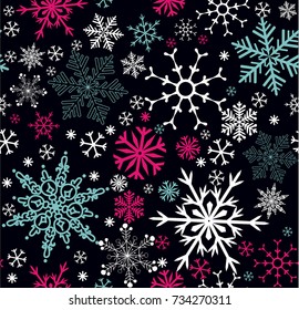 Winter snowflakes