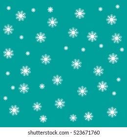 winter, snowflakes, background, wallpaper, vector icon, eps10