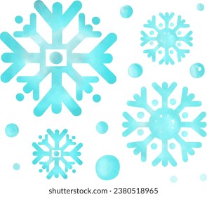 Winter Snowflakes fall Icon snowdrop  decoration christmas festival
