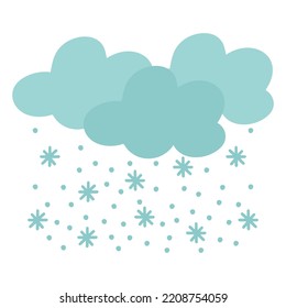 Forma de copos de nieve de invierno - elemento de diseño de nieve - navidad bola de nieve feliz año nuevo