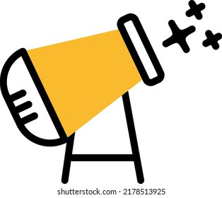 Winter snowmaker, illustration, vector on a white background.