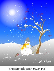 Winter snowman