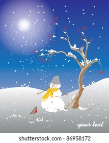 Winter snowman