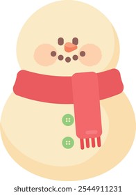 winter snowman christmas card cute character xmas