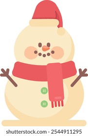 inverno boneco de neve natal cartão bonito personagem xmas